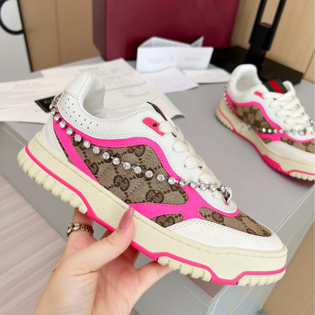 Women's fashionable printed sports shoes 0725123002