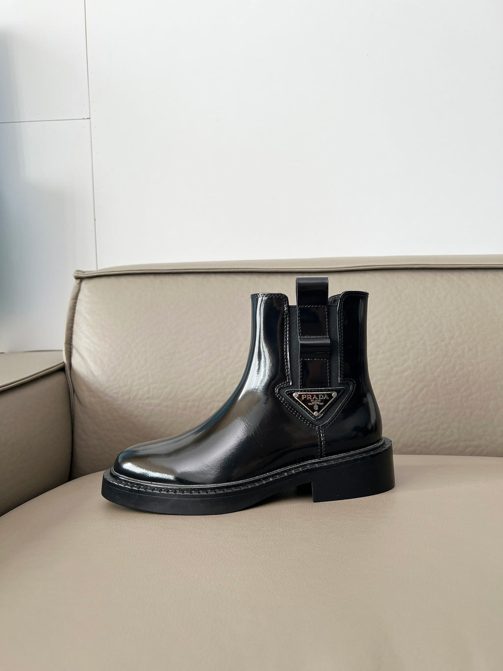 P new patent leather high-top boots 0725091501