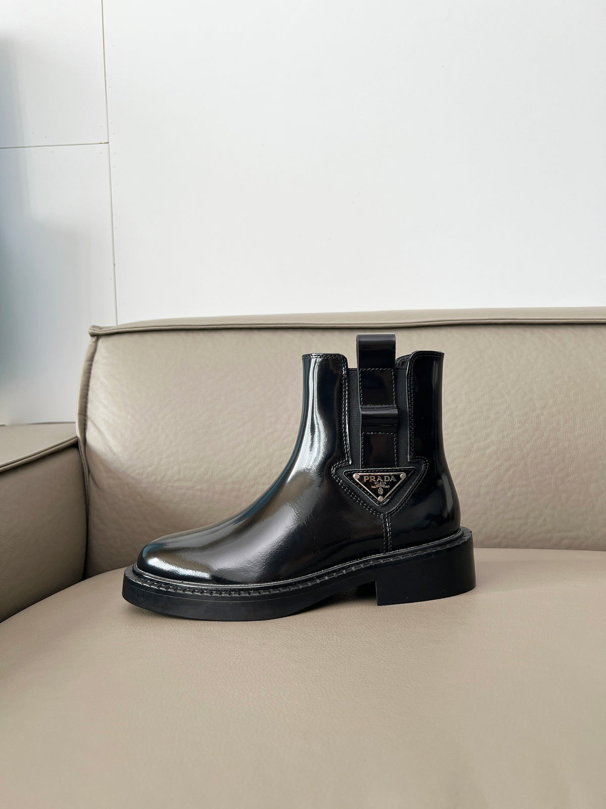 P new patent leather high-top boots 0725091501