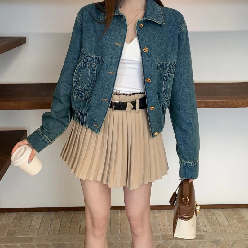 Women's CC New Fashion Denim Jacket  DM1326091823