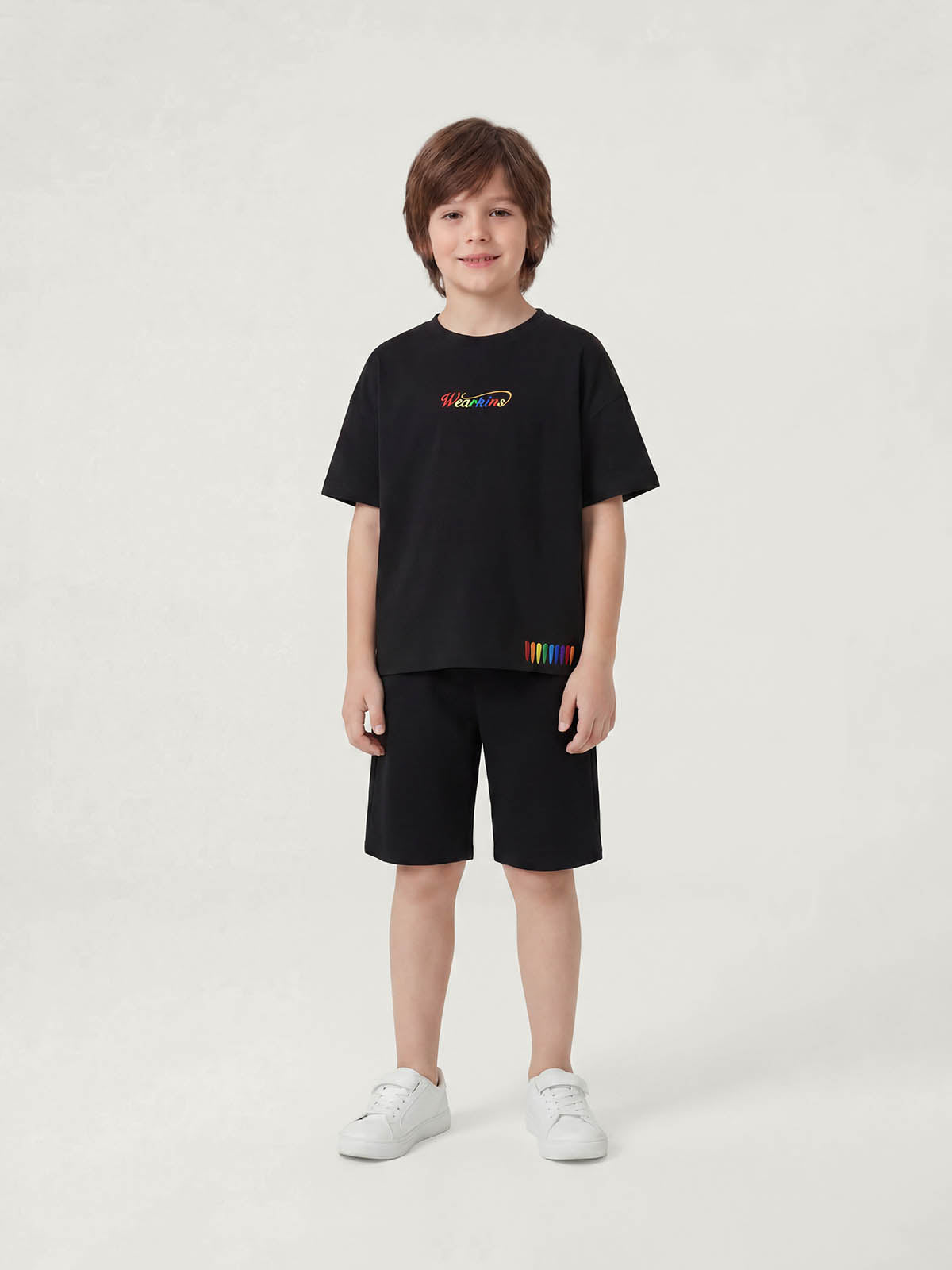 Family Matching Rainbow Embroidered Tee | PRIDE MONTH