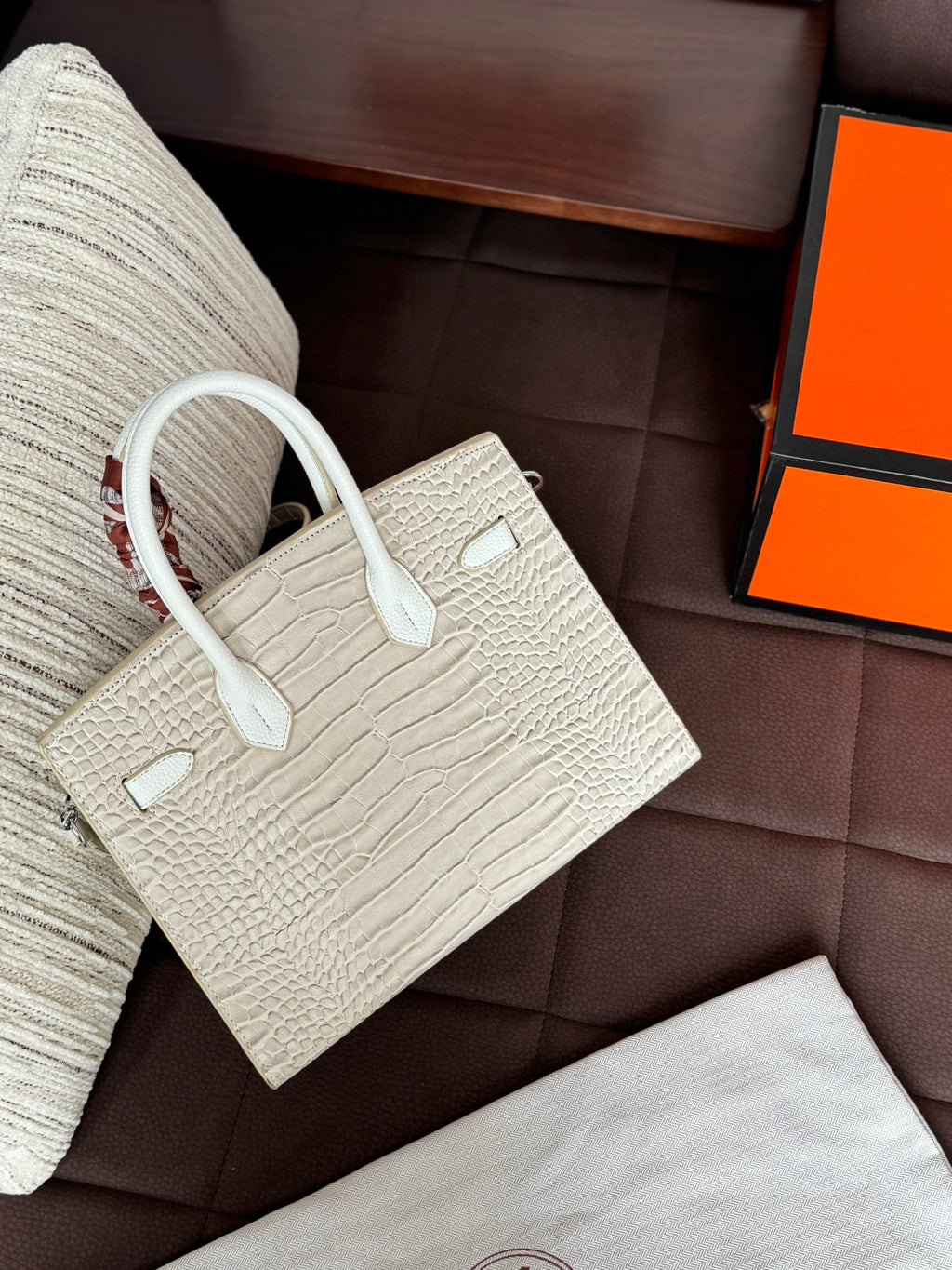 H Birkin platinum handbag 0726070601