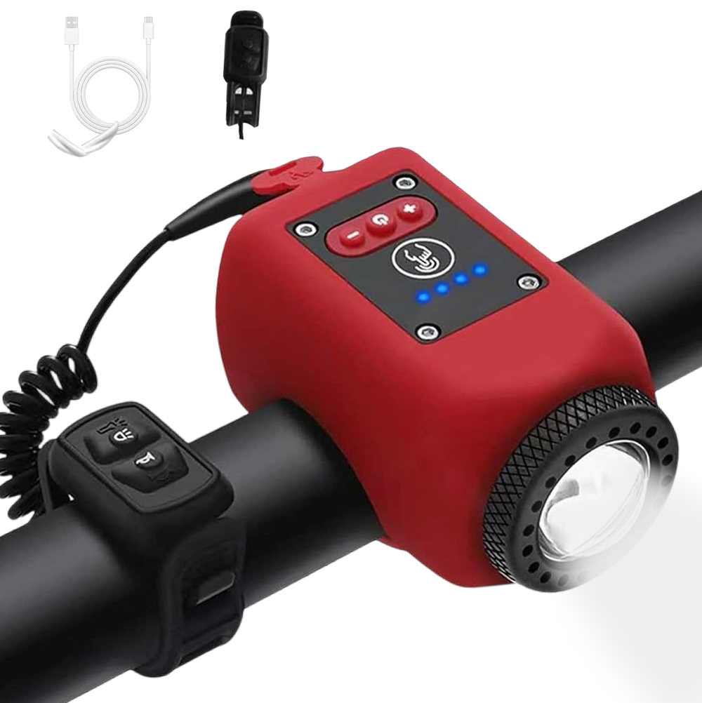 Bike Electronic Horn with Large Range Floodlight