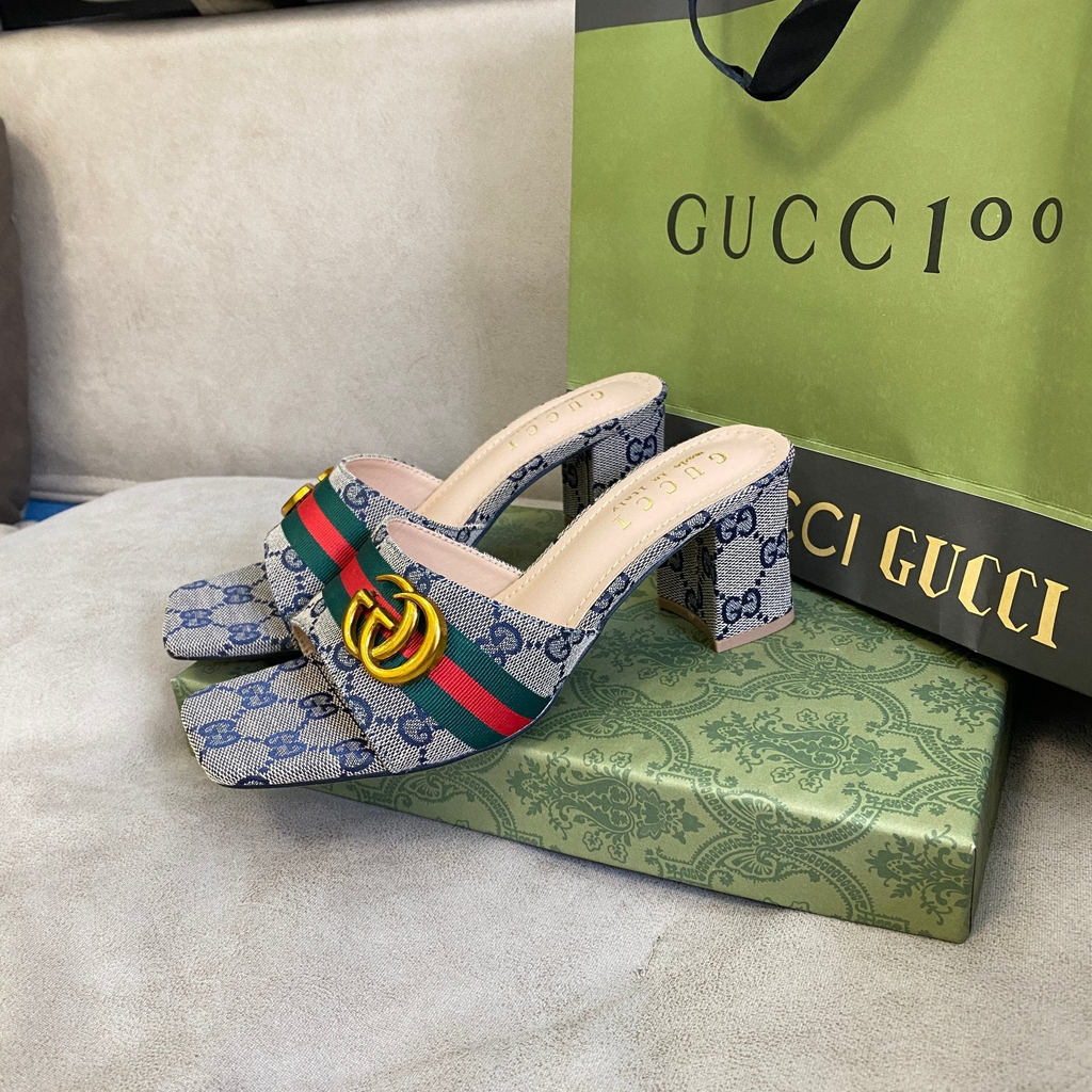 Chunky heel slippers XC0123072819