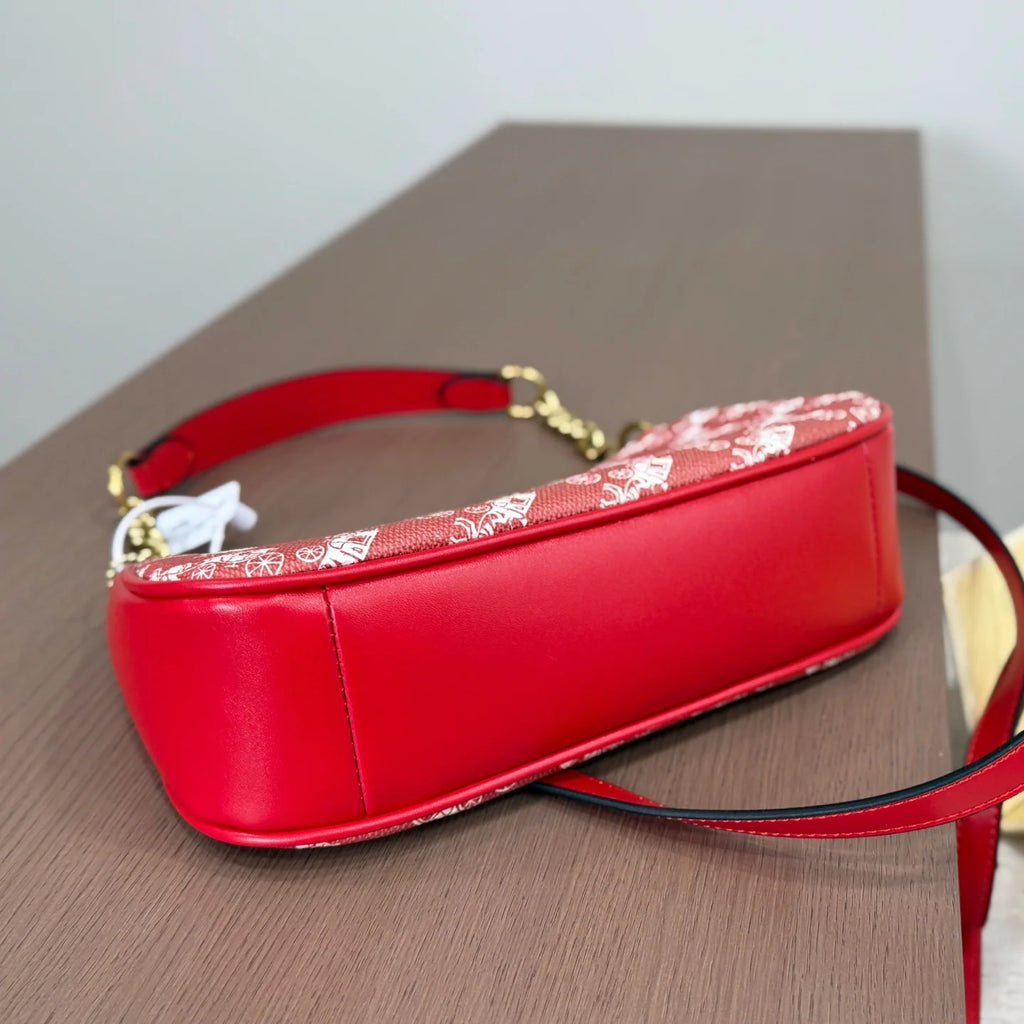 Ruby-colored mahjong bag 1426020509