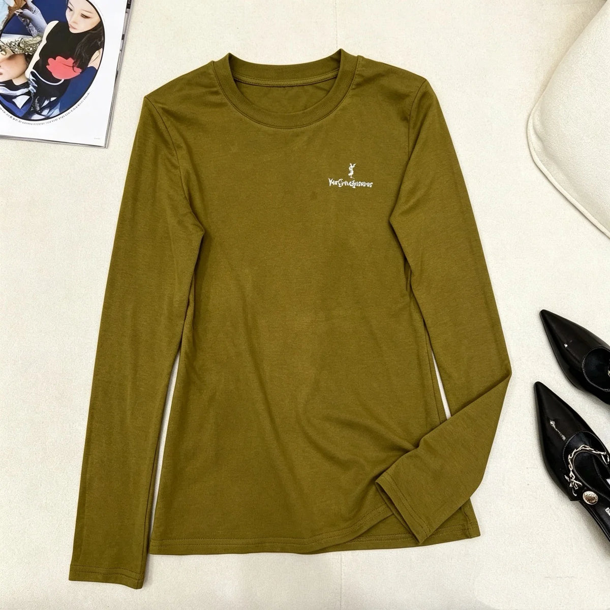 New Fashion Women YS Slim Fit Basic Top  DM1326091802