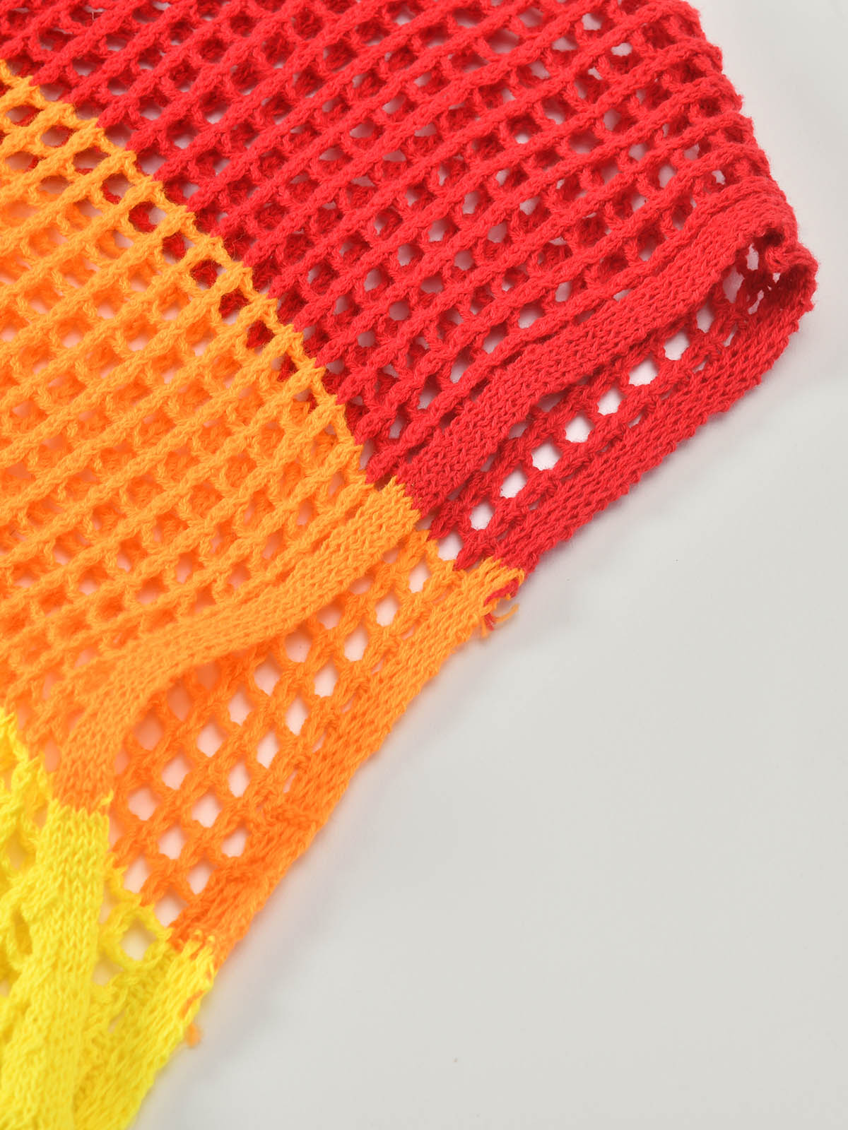 Pride Rainbow Crochet Tank Top & Shorts Set – LGBTQ+ Sleeveless Crop Top For Pride