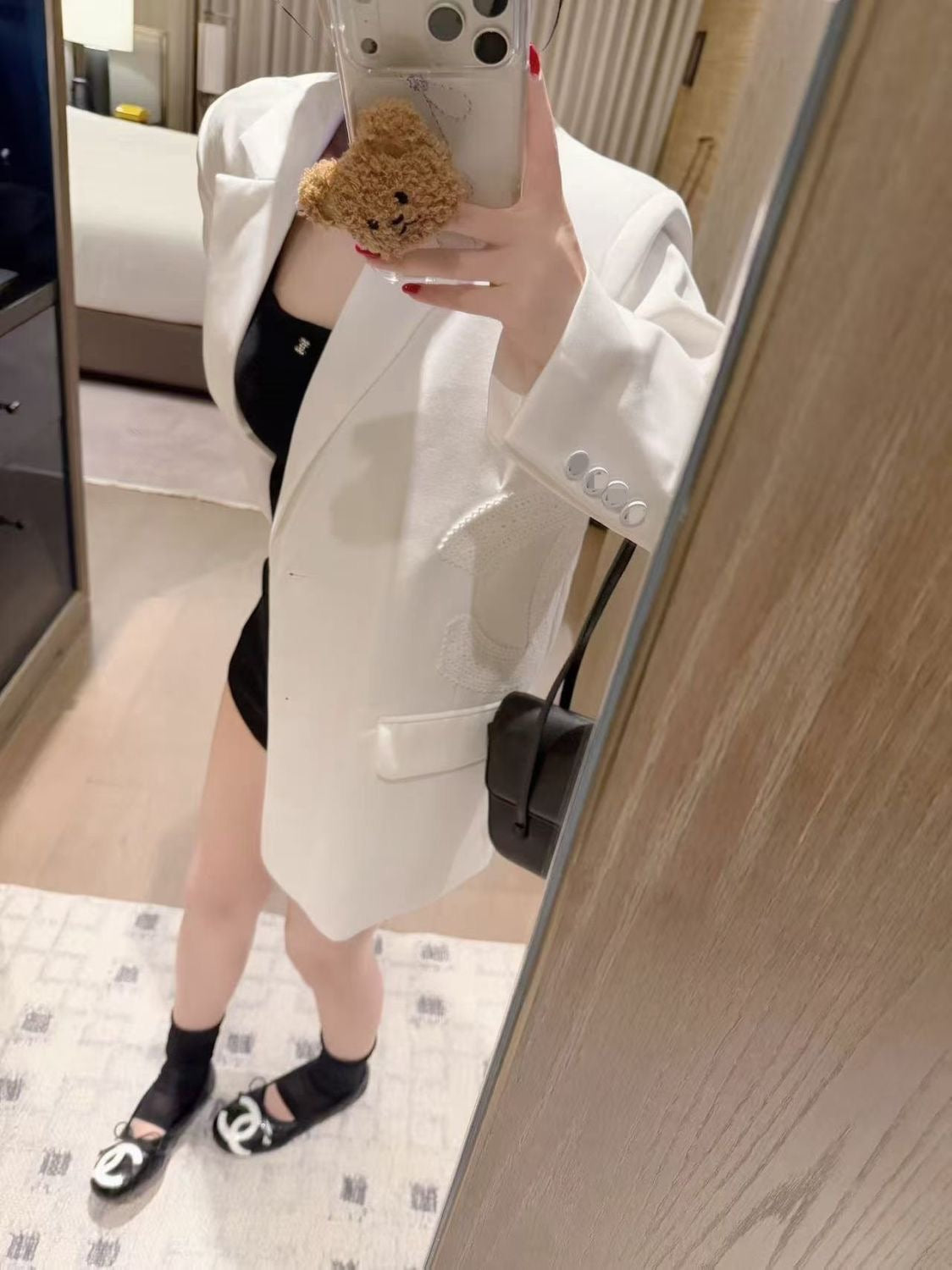 Lace-embroidered blazer 0726091104