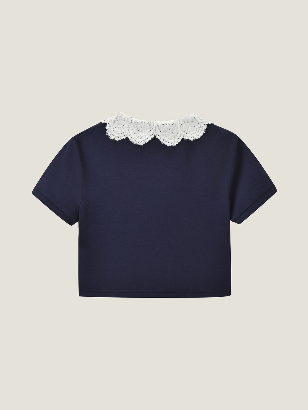 Princess Collar Family Matching Crop Polo Tee For Adults | KINS CLASS