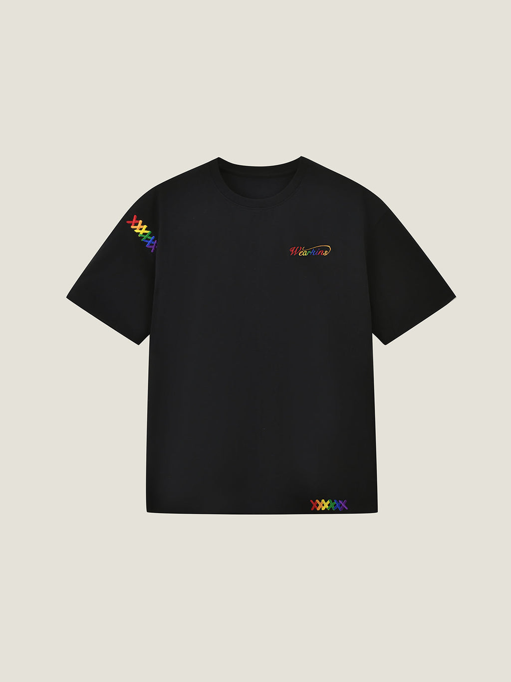 Family Matching Rainbow Embroidered Tee | PRIDE MONTH
