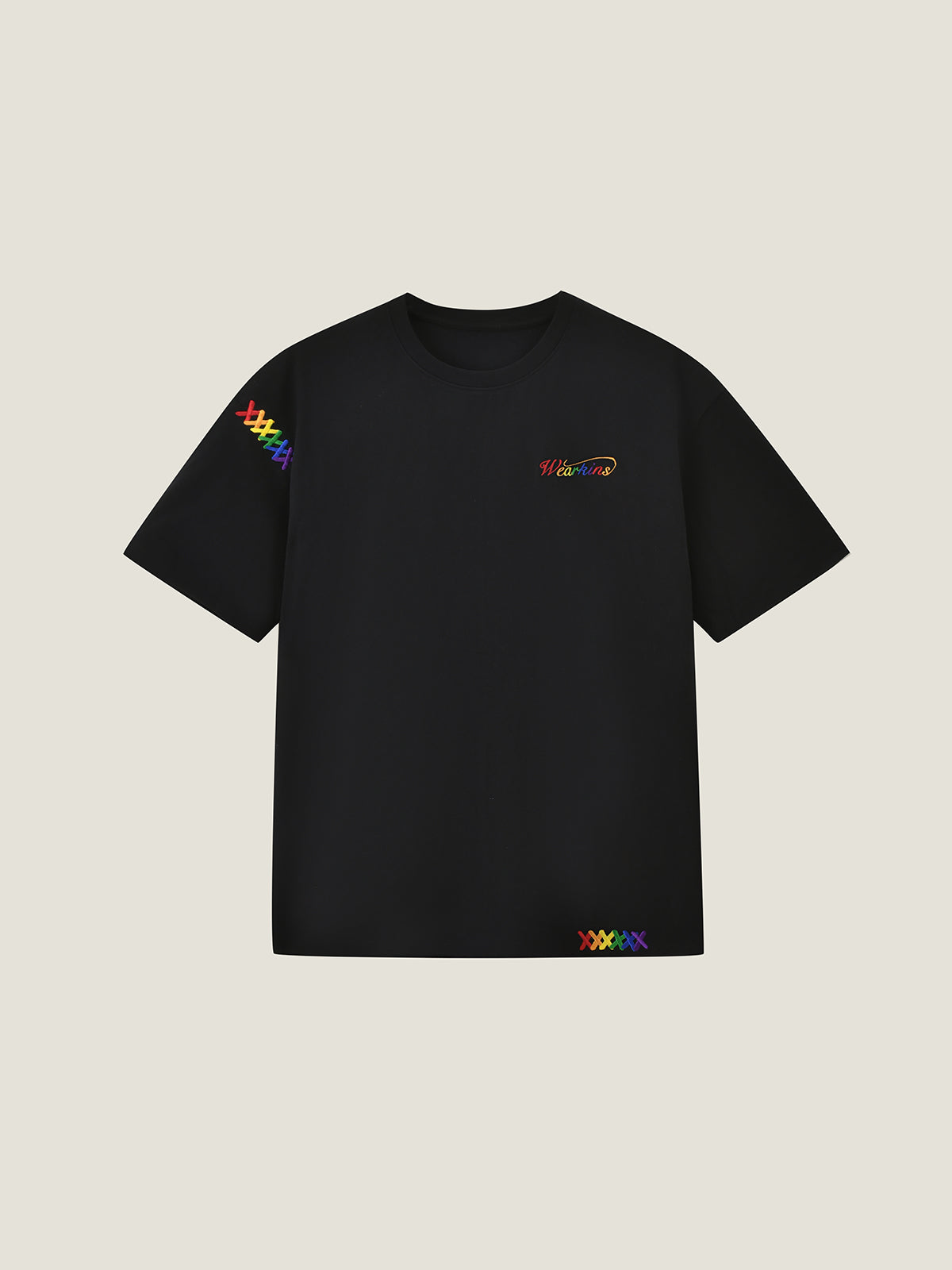 Family Matching Rainbow Embroidered Tee | PRIDE MONTH