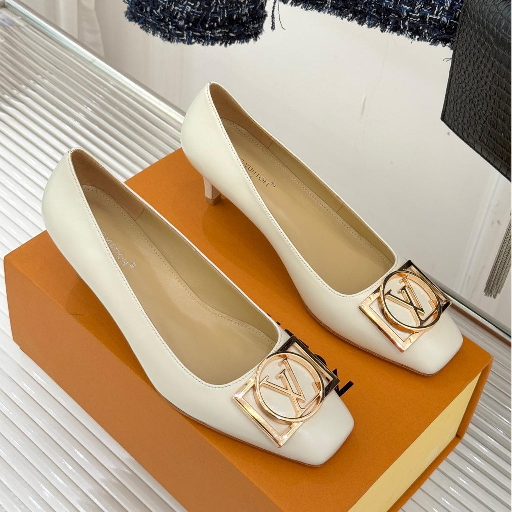 L square buckle square head high heels shoes 0725102003