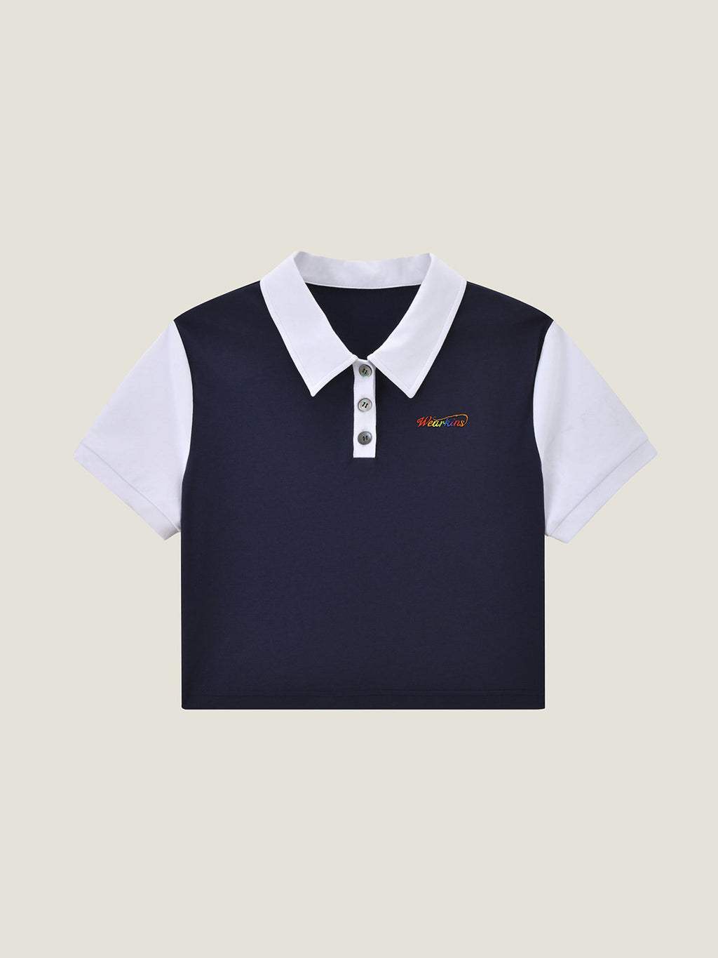 Princess Collar Family Matching Crop Polo Tee For Adults | KINS CLASS