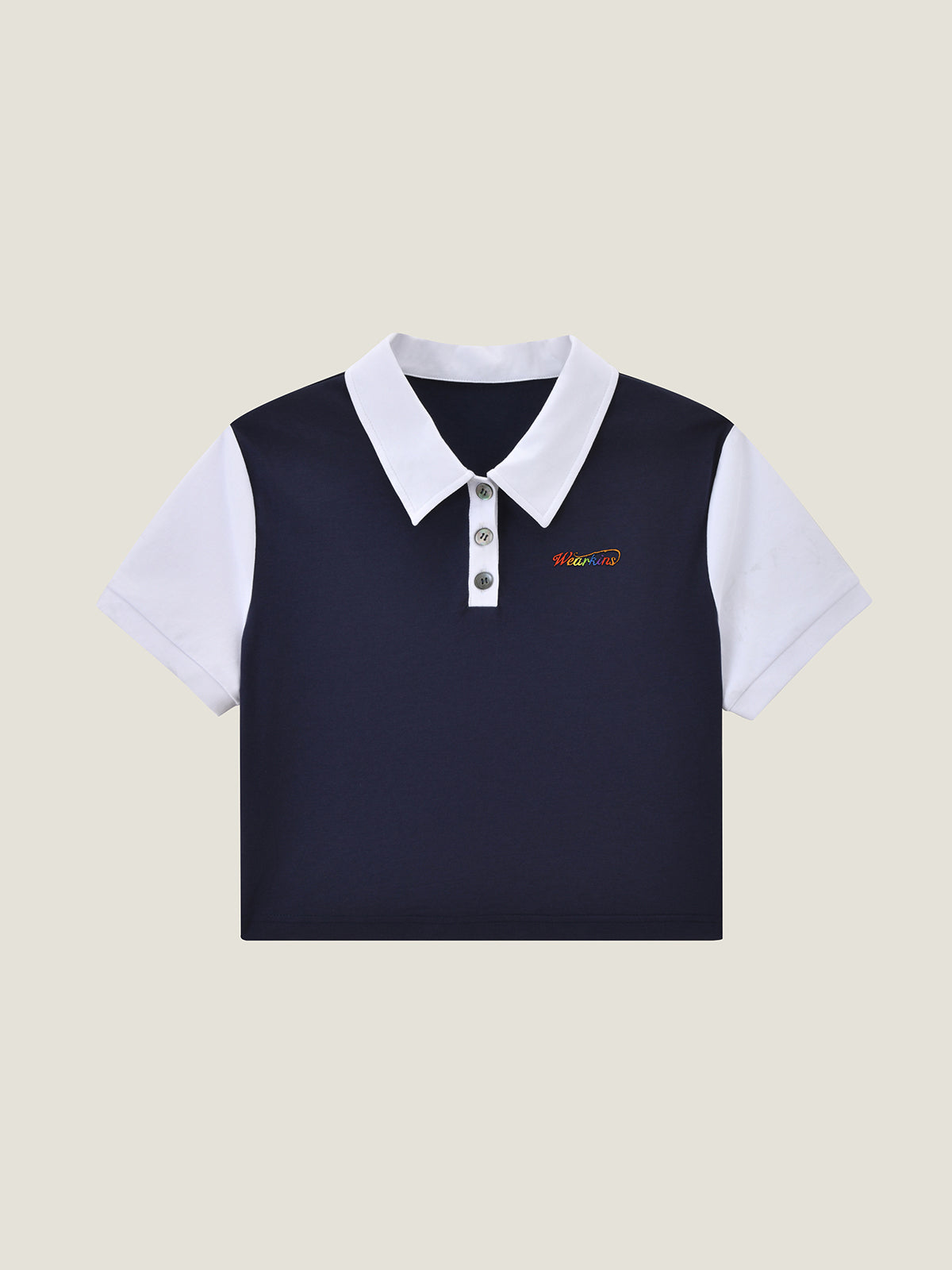 Princess Collar Family Matching Crop Polo Tee For Adults | KINS CLASS