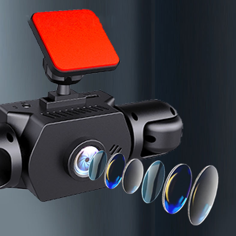 Car Dashcam with 4 Cameras and 360° Surround View