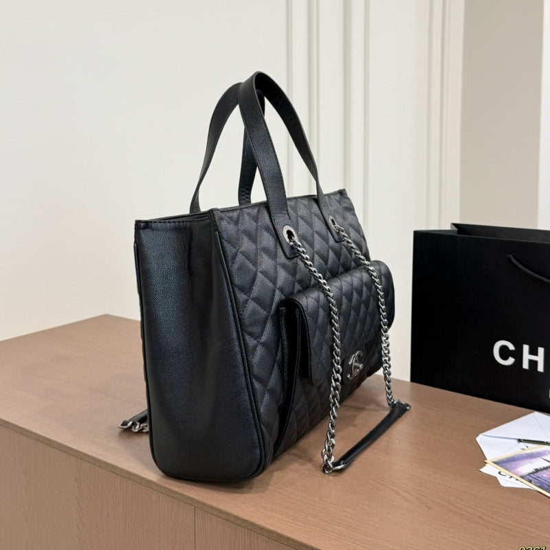 New Fashion Women's CC Caviar Leather Shoulder Bag CWT1326092305