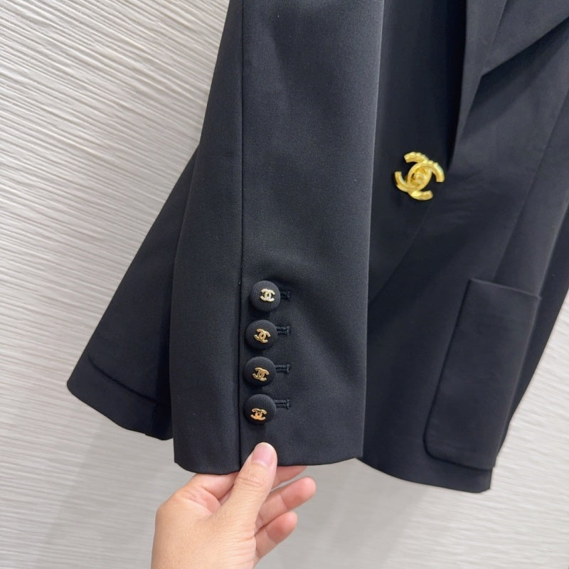 New Fashion Women's CC Rolled Cuff Blazer Jacket CQQ1326092408