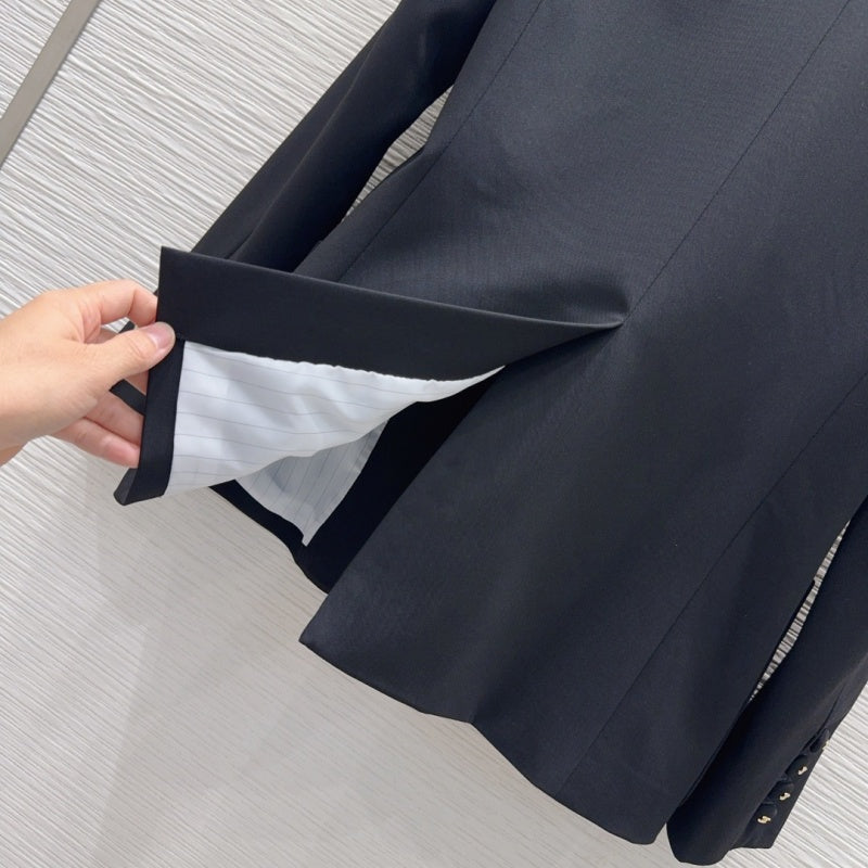 New Fashion Women's CC Rolled Cuff Blazer Jacket CQQ1326092408