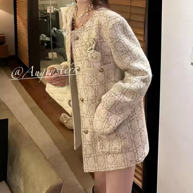 New Fashion Women's CC Tweed Jacket CQQ1326092411