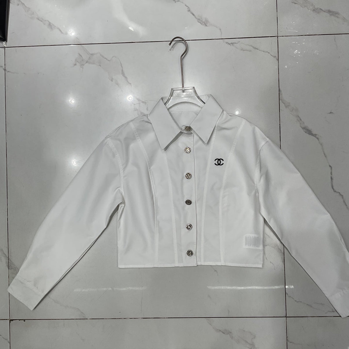 New Fashion Women's CC Collared Shirt DM1326092421