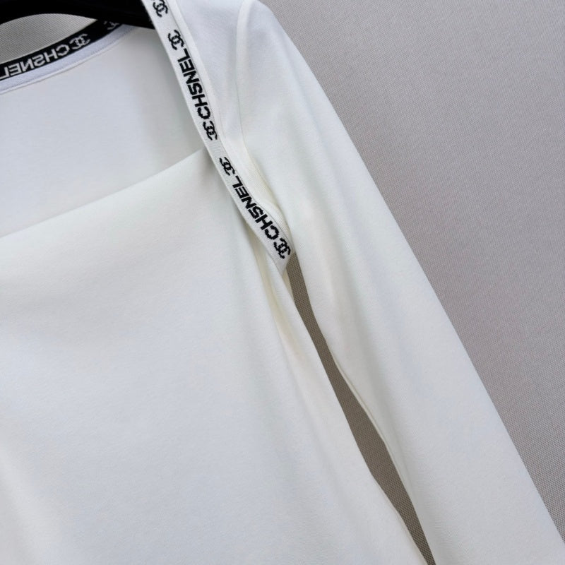 New Fashion Women's CC Square Neck Base Layer Top DM1326092427