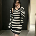 New Fashion Women's Striped Knit 2-Piece Set  DM1326092429