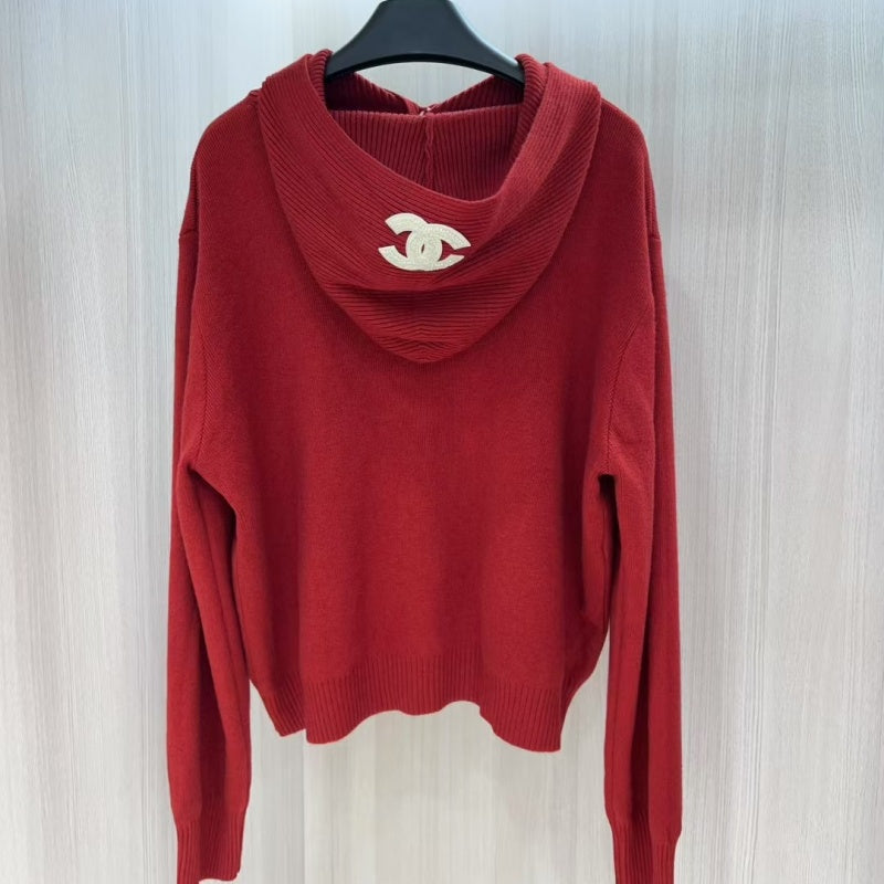 New Fashion Women Hooded Knit 2 Piece Outfit Set DM1326092910