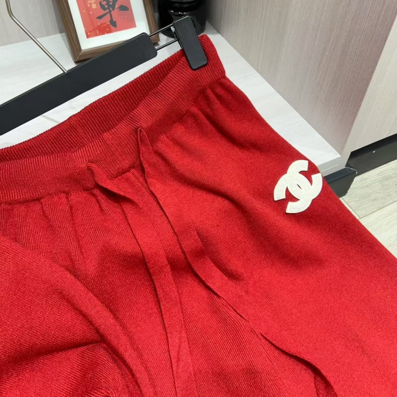 New Fashion Women Hooded Knit 2 Piece Outfit Set DM1326092910