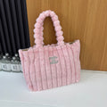 New Fashion Women CC Plush Tote Handbag JL1326092912
