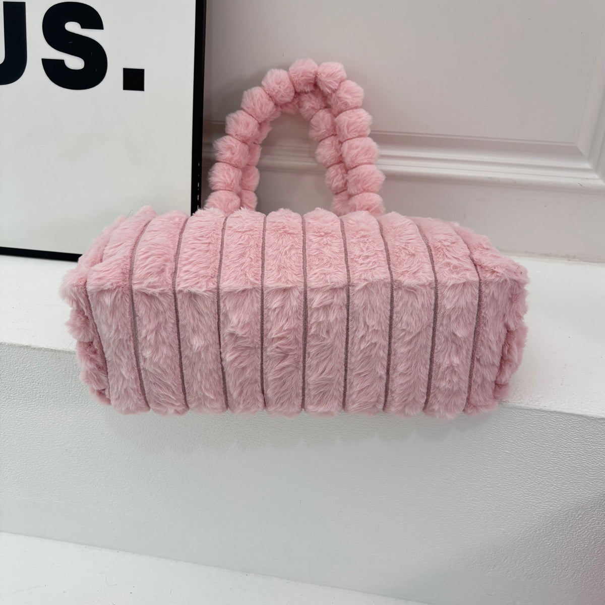 New Fashion Women CC Plush Tote Handbag JL1326092912