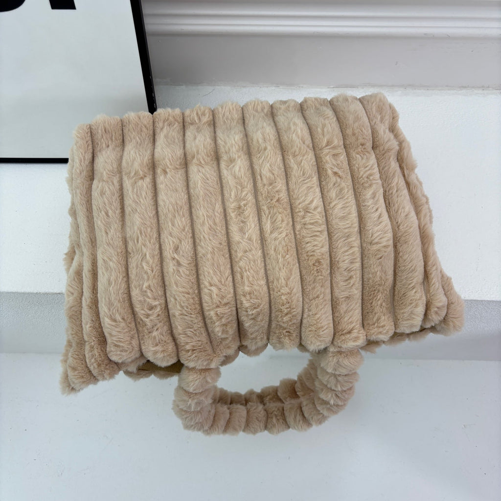 New Fashion Women 1V Plush Tote Handbag JL1326092913