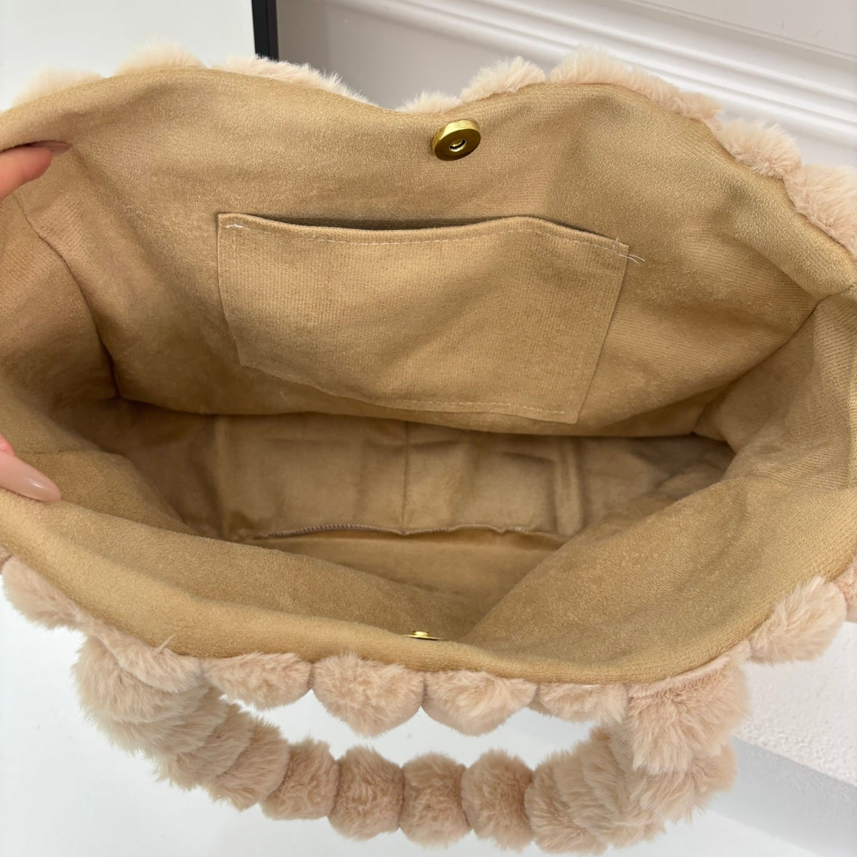 New Fashion Women 1V Plush Tote Handbag JL1326092913