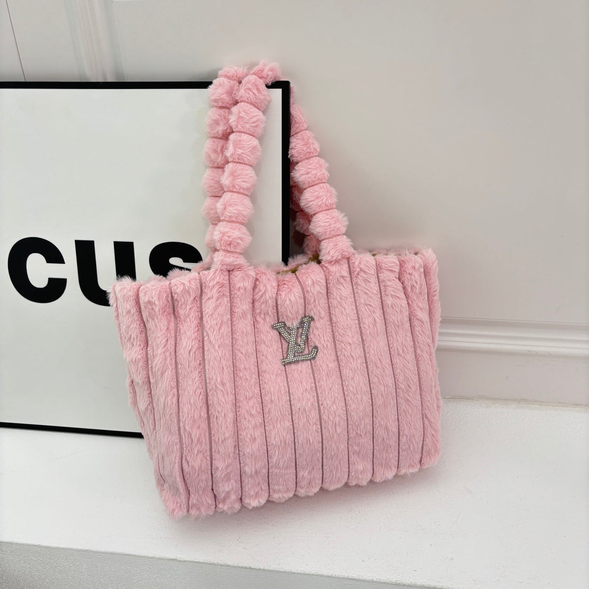 New Fashion Women 1V Plush Tote Handbag JL1326092913