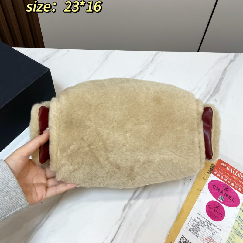 New Fashion Women CC Furry Chain Crossbody Bag XC1326092921