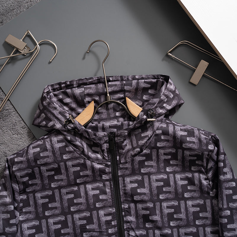 New Fashion Men's All Over Print Stand Collar Jacket SJ1326093019