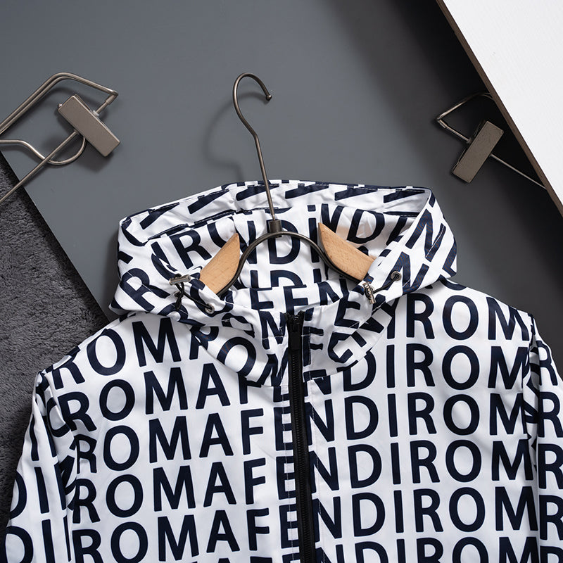 New Fashion Men's All Over Print Stand Jacket SJ1326093021