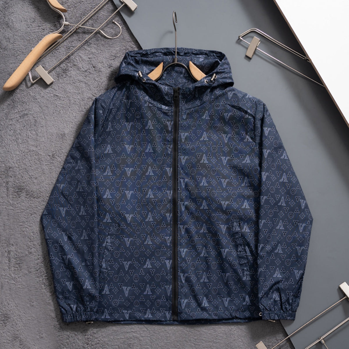 New Fashion Men's All Over Print Stand Jacket SJ1326093022