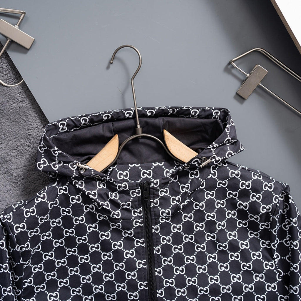 New Fashion Men's All Over Print Stand Jacket SJ1326093023