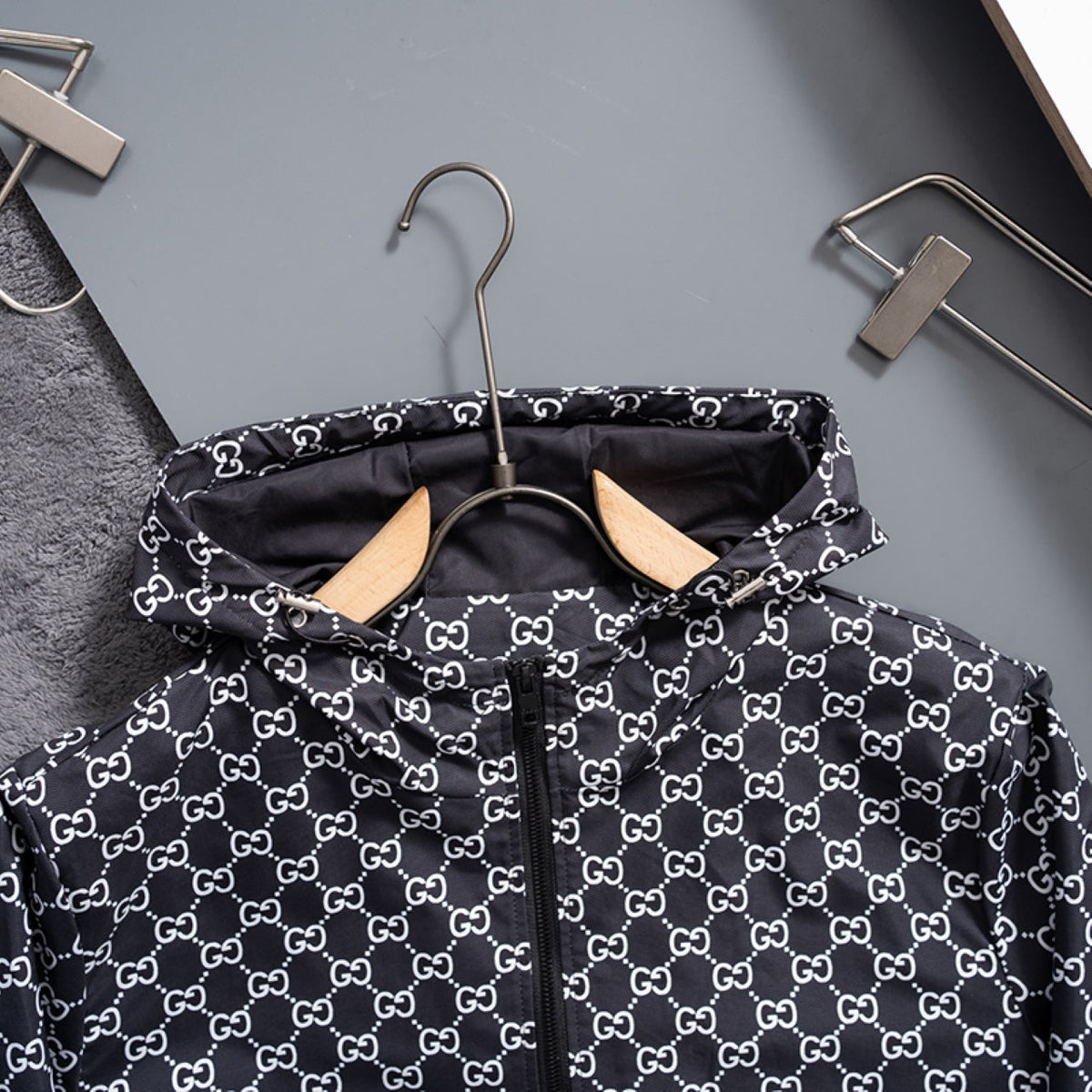 New Fashion Men's All Over Print Stand Jacket SJ1326093023