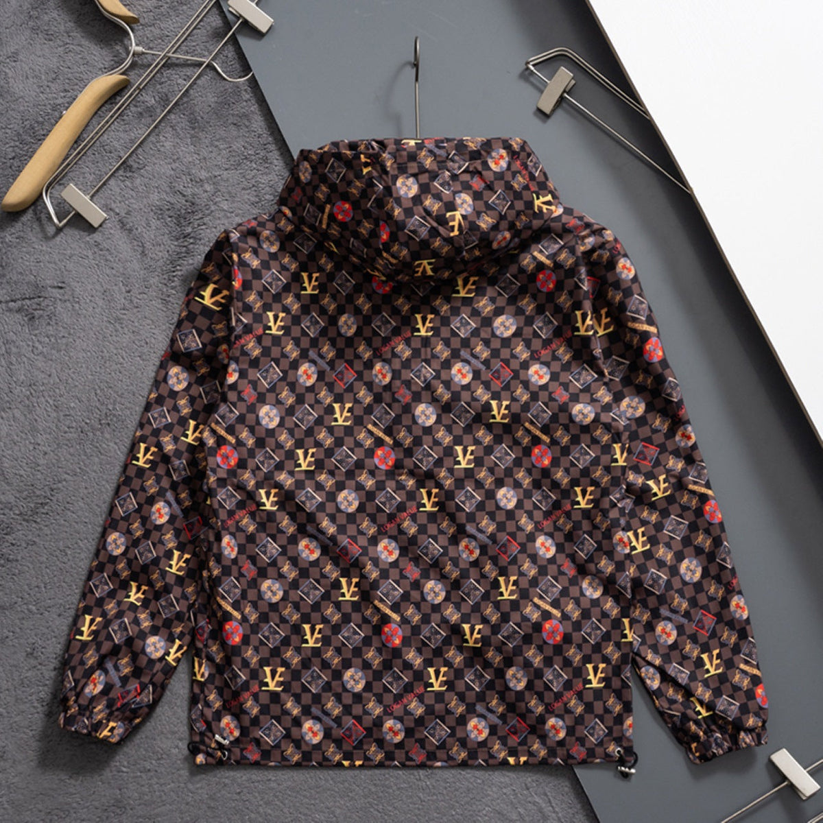 New Fashion Men's All Over Print Stand Jacket SJ1326093026
