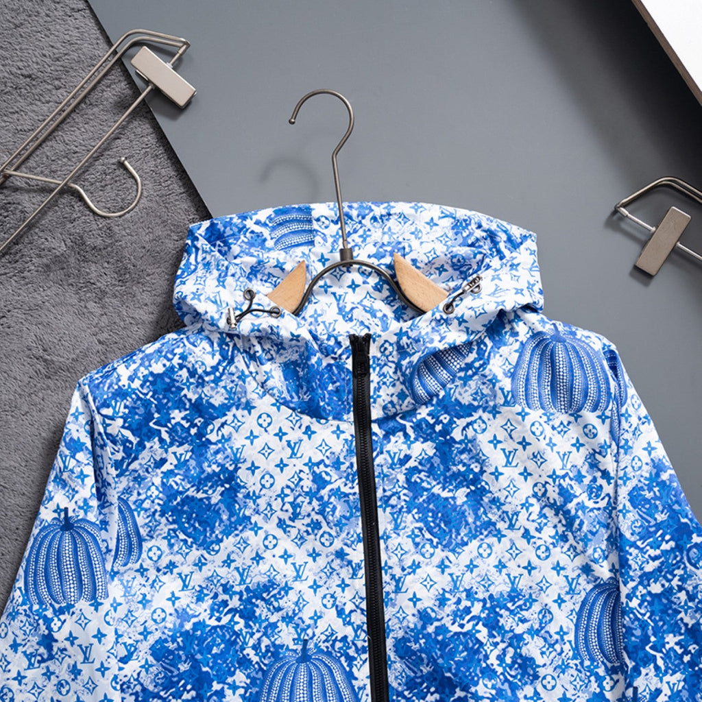 New Fashion Men's All Over Print Stand Jacket SJ1326093029