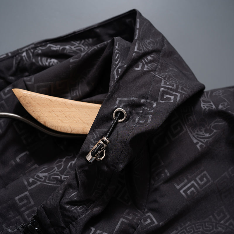New Fashion Men's All Over Print Stand Jacket SJ1326093032