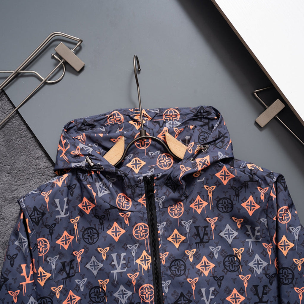 New Fashion Men's All Over Print Stand Jacket SJ1326093031