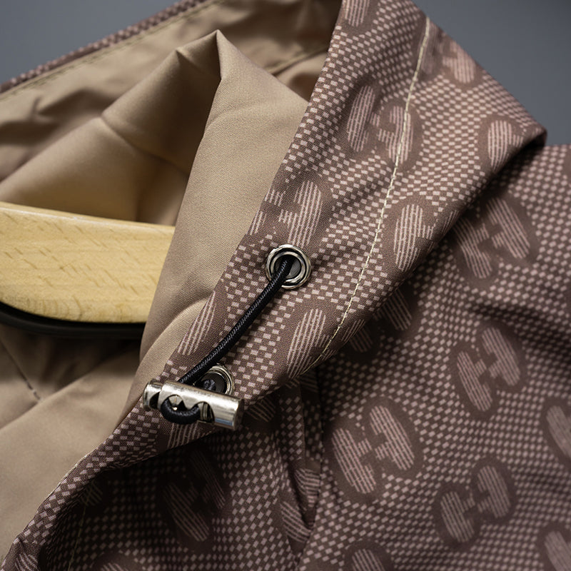 New Fashion Men's All Over Print Stand Jacket SJ1326093035