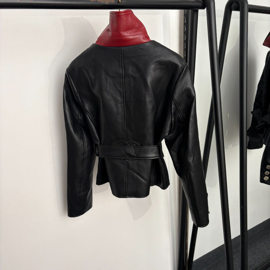 New Fashion Women's CC Leather Jacket DM1326100815