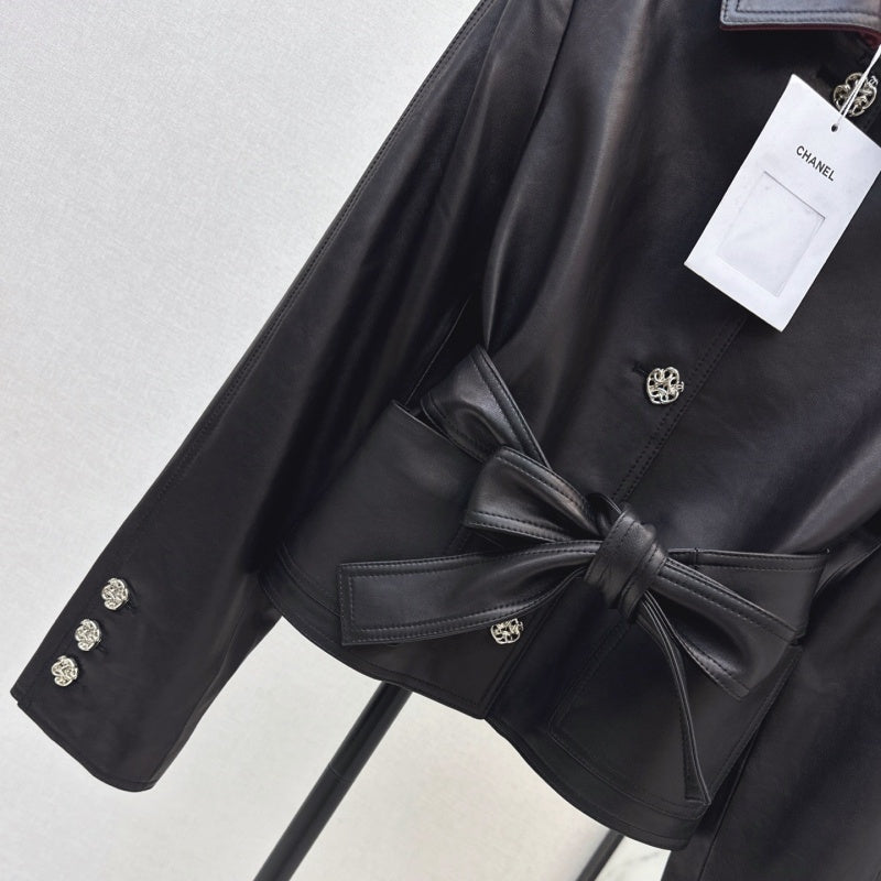 New Fashion Women's CC Leather Jacket DM1326100825